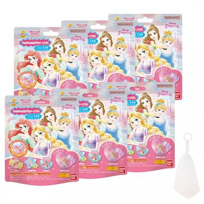 [Set of 6] Bath Bomb Disney Princess Bath Ball Shakashaka Capsule Hair Band with Bonus