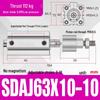Adjustable Stroke Pneumatic Thin Cylinder - Piston Rod Sizes: 16/20/25/32/40/63