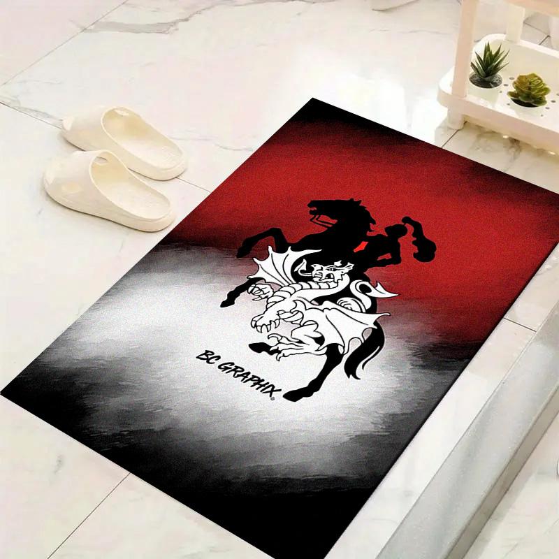 St George Dragons Carpet Rug for Living Room Bedroom Home Sofa Decoration, Kids play Non-slip Floor Mat