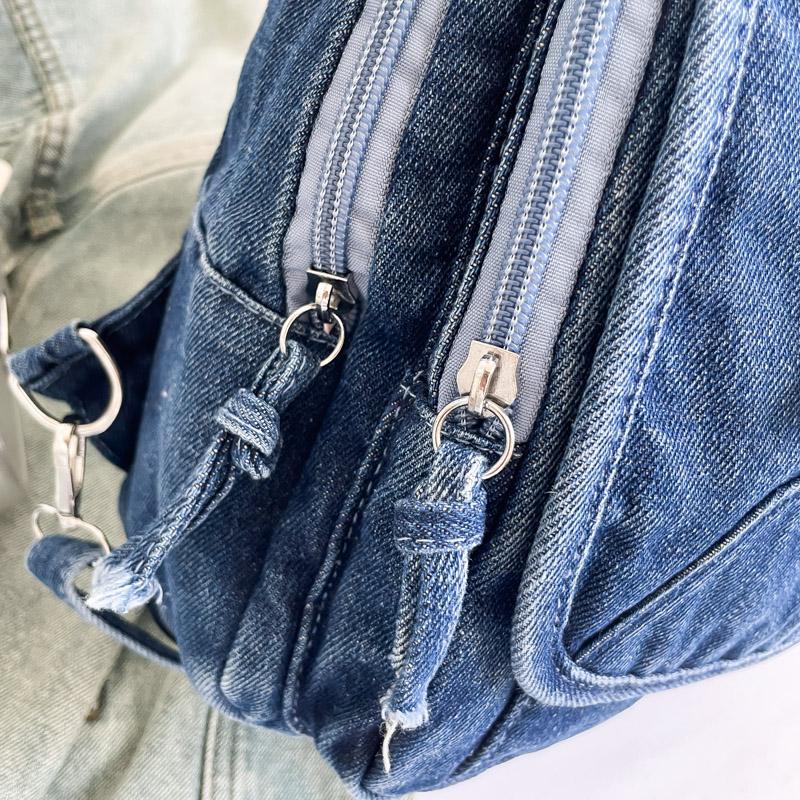 Retro Large-capacity Washed Denim single-Backpacks Women's Commuting Totes Bag 2026 Women's Bag Daily Shopper Handbags Bolsa