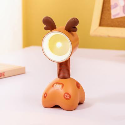 Nachttischlampe mit Cartoon-Motiv, bezaubernd, flimmerfrei, batteriebetrieben, dekorative Mini-Nachtlampe für Schlafzimmer