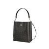 Coach Mollie Classic Monogram Signature Coated Canvas With Smooth Leather Bucket Bag Women bags Brown Black CA561-IMAA8