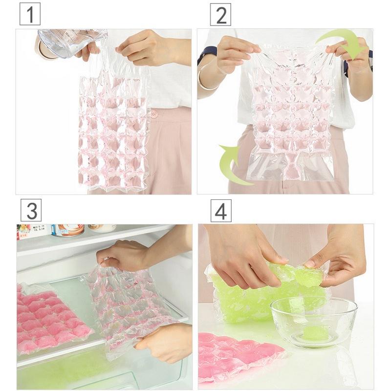10Pcs/Bag Disposable Ice-Making Bags Ice Cube Trays & Molds Summer Drinking Tool