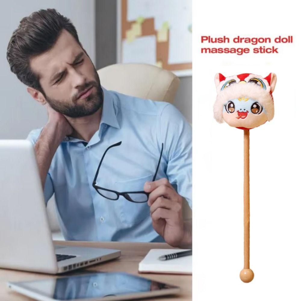 Soft Snake Mascot Massage Hammer Hand-held Back Massage Stick Zodiac Snake Hammer Stick  Back Knock