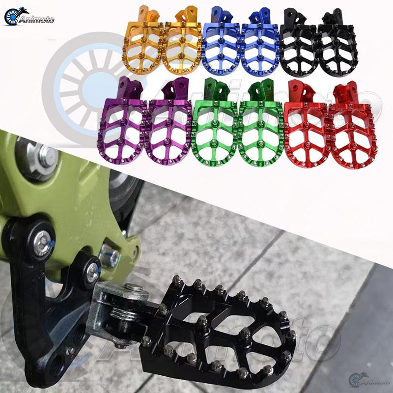 Universal Motorcycle Colorful Footpeg Footrest Foot Pegs For HONDA Footpeg Electric Dirt Bike Pedals Rests For KTM SX SXF EXC