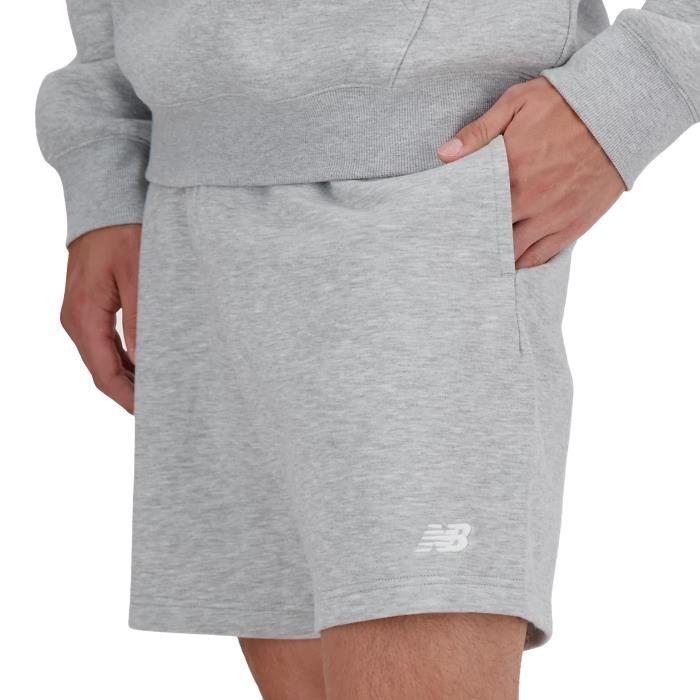 New Balance Short Pour Homme 7" French Terry Gris MS41520AG