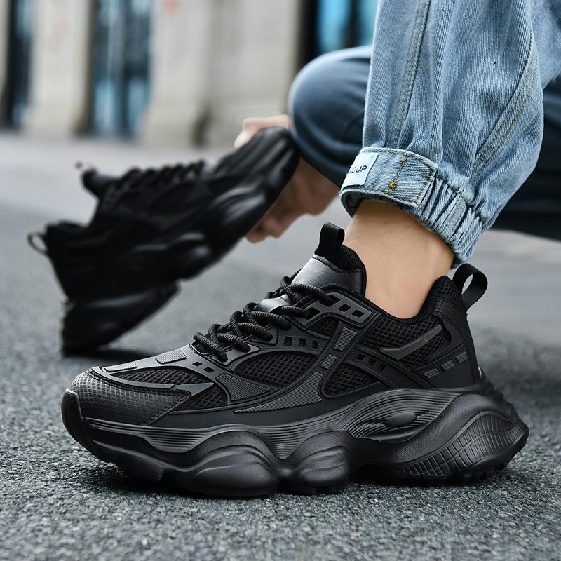 Fashion 2025 New Men Thickness Running Shoes Fashion Cool Air-cushion Sneakers Non Slip Damping Race Training Shoes Zapatillas De Hombre