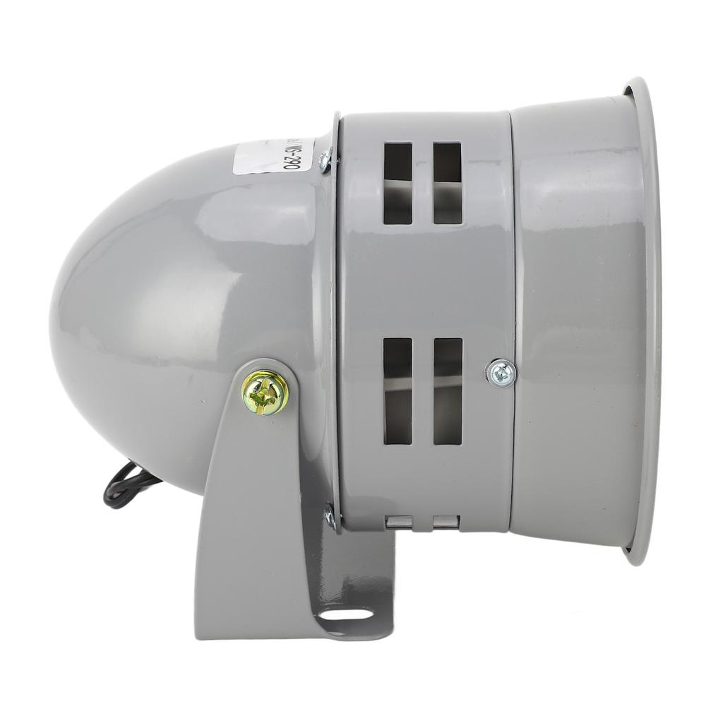 Industrial Alarm Buzzer Motor Driven Siren 120dB 40W Gray Iron Shell Fire Horn Electronic Component
