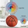 Feelings Wheel Therapy Office Decor, 9.7 Inches Diameter Large Double Sided Mental Health Decor Emotion Wheel with Stand, Wooden Coping Wheel Chart
