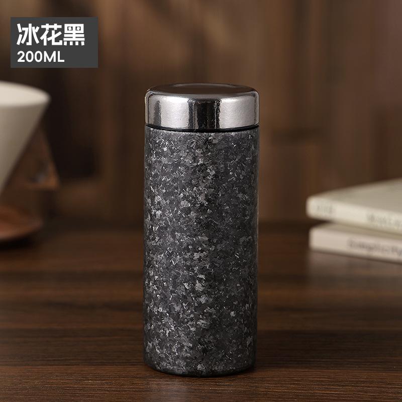 Fashion light luxury pure titanium thermos cup mini compact portable pocket cup men's business gift cup