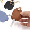 Lychee Pattern Leather Car Key Fob Case - Portable, Anti-Wear Protective Cover