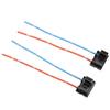 Pair H7 Headlight Bulb Repair Socket Connector Wiring Harness Red Copper Heat Resistance