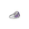 Natural Amethyst Ring, 925 Sterling Silver, Purple Gemstone