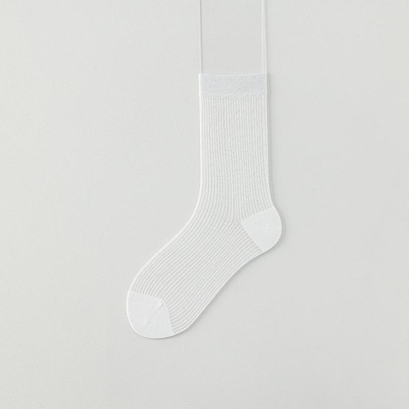 Women's Summer Thin Mesh Cool Boneless Antibacterial Deodorant Tube Stack Socks
