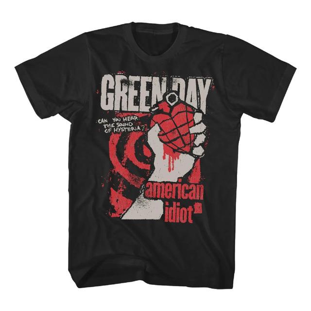 Camiseta Green Day American Idiot Hand Grenade S