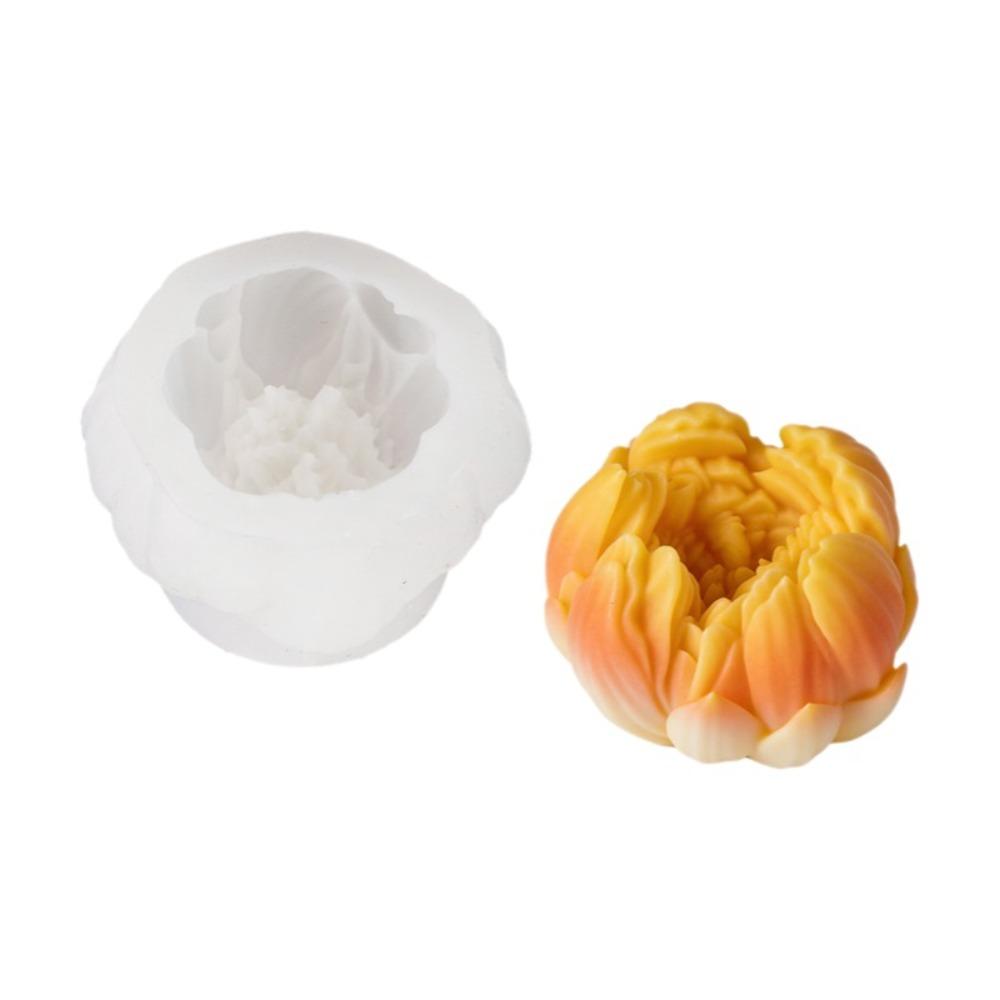 

Flexible 3D Flower Silicone Mold Nonstick Candle Mold Mousse Cake Decorating Chocolate Making Style 3
