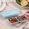 Reusable Stainless Steel Snack Containers with Lids, Stainless Steel Double Compartment Snack Box Containers Condiment Lunch Container with Lids, for