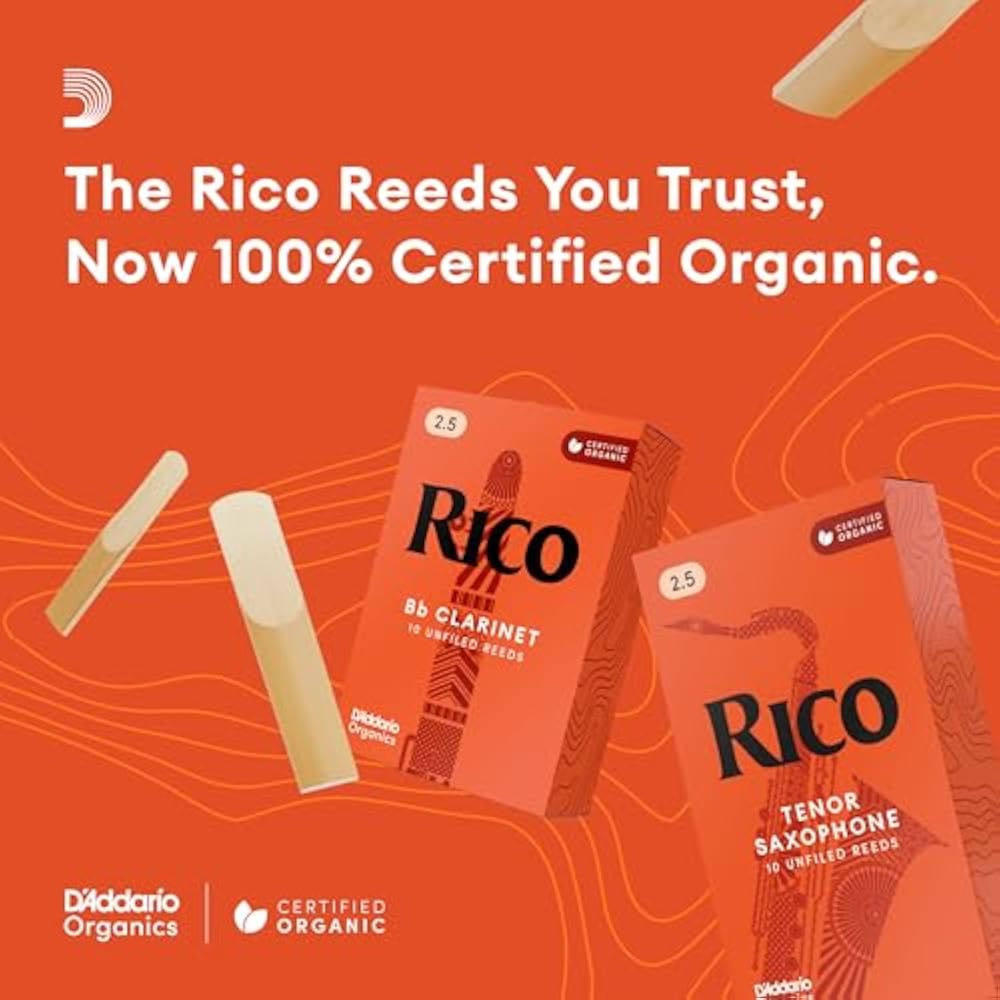 D'Addario WoodWinds Daddario Reed Baritone Saxophone RICO RLA2530 [Hardness: 3.0] Pack of 25 [Dom...