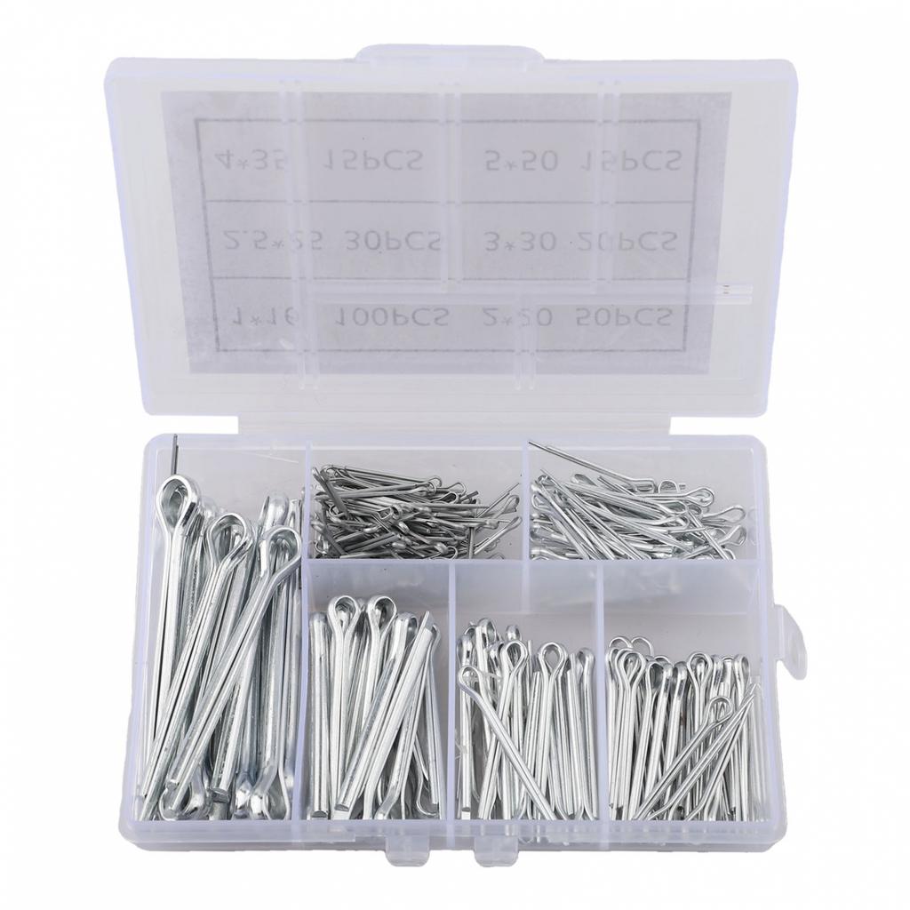 Cotter Pins Hairpin Pins Spring Cotter Pins Sturdy Clear Plastic Case