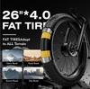 TIFGALOP adult electric bike, 26-inch mountain bike, 1500W motor, 52V 21Ah battery, 40-80 km range, dual shock absorbers, dual drive