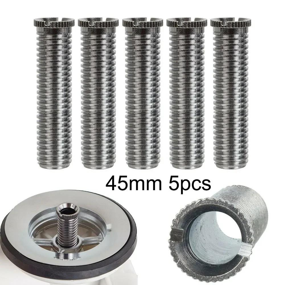 1/2/5 uds 35/5mm M-12 Tornillos para Colador de Fregadero Cesta Coladora para Fregadero de Cocina Conector Roscado de Acero Inoxidable Accesorio de Cocina