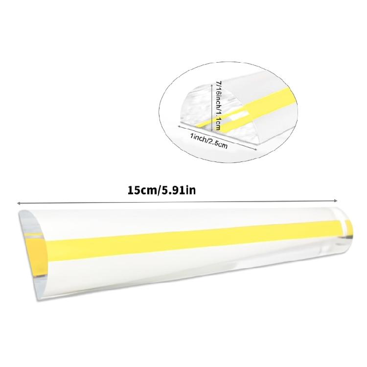 Unbreakable 6 Inch Clear Magnification Scale with Alignment Markers Easy To Use for Study Repair Work Accuracy Tasks