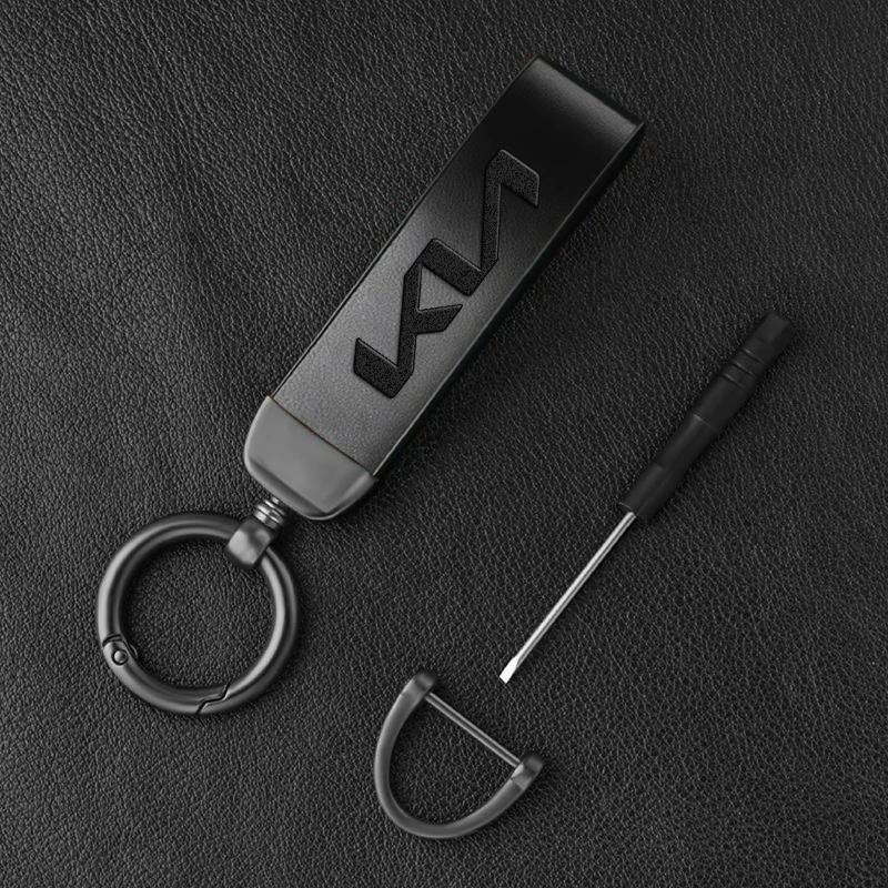 Car Logo Keychain Decoration Pendant Key Ring For Kia Sportage Carnival Seltos Sorento Rio Borrego Ceed Forte K3 K4 K5 K7 K9 EV3 Gbnkr30