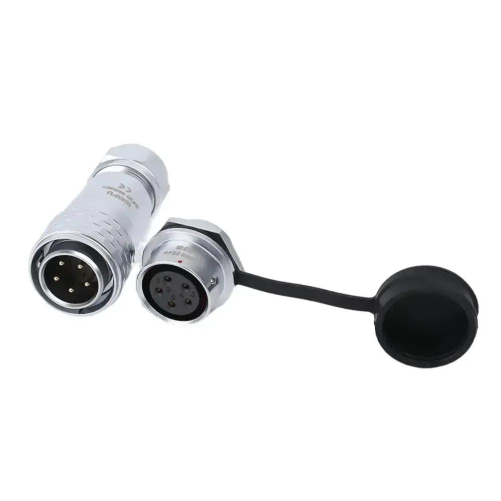 WEIPU SF20 SF2010/P SF2012/S Waterproof 2 3 4 5 6 7 8 9 12 15 Pin Industrial Power Aviation Connector M20 Rear Nut Seat IP67