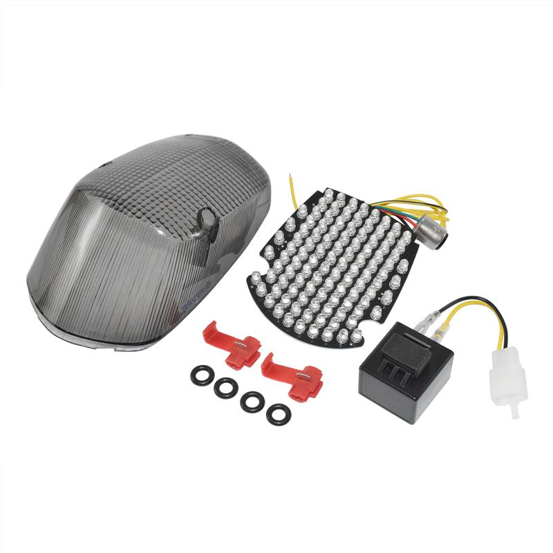 waase For Honda SHADOW DELUXE 750 1998 1999 2000 2001 2002 2003 E-Mark Rear Tail Light Brake Turn Signals Integrated LED Light