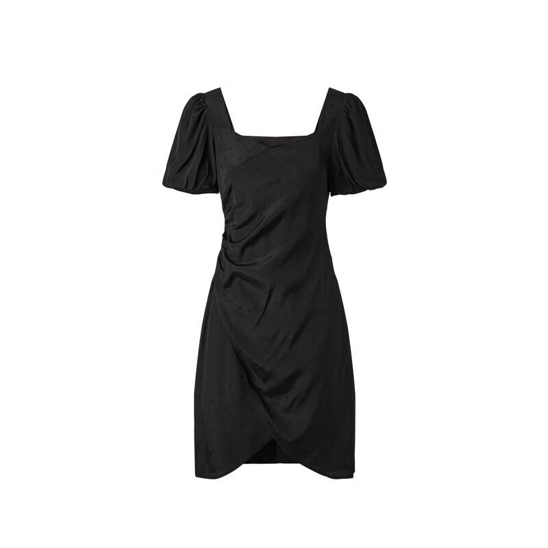 

Peacebird Women s Summer Square Neck Puff Sleeve Dress with Tulip Hem M