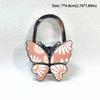 Durable Foldable Butterfly Handbag Hook Portable Creative Purse Holder Chrysanthemum Flowers Purse Hanger for Table