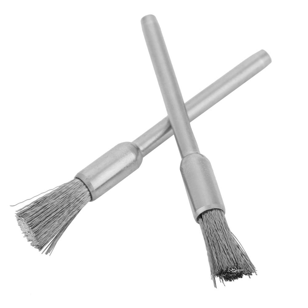 15PCS Mini Steel Wire Brush Polishing Wheel for Grinder Rotary Tool (3*5mm)