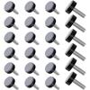 A25F-24Pcs Furniture Gliders Screws On Foot Pad With 6Mm Thread For Legs Smooth Gliding And Floor Protections Gliders
