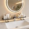Over Sink Faucet Storage Rack, Waterproof Anti-Rust Faucet Organizer, with Drain Holes Large Capacity Bathroom Kitchen Storage Rack