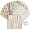 24 Blätter beidseitiges Scrapbooking-Papier mit Blumenmuster Hintergrundpapier Bastelpapier Journaling