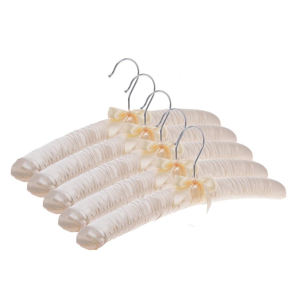 DEWEL Sametové Hladké Věšáky s Plyšovými Věšáky na Oblečení Hotelový Domácí Host Sada 5 Věšáků, Věšáky, Věšáky, Stuhy, Úložný,