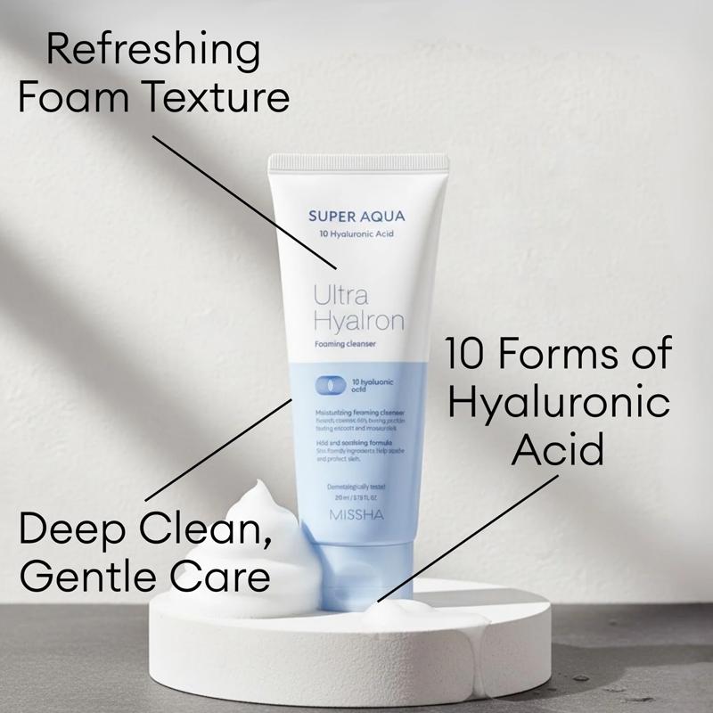 [MISSHA] Super Aqua Ultra Hyalron Foaming Cleanser 200ml