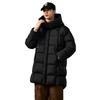 Men's Trendy Winter Hooded Down Jacket: Warm, Thickened, Mid-Length Coat with Stand Collar.