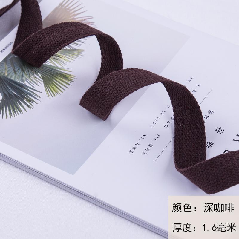 

Новий 1 метр 38 мм Полотняна стрічка Ремінь Сумка Бавовняна тасьма Поліестер/Бавовняна тасьма Рюкзачна стропа Шиття Сумка Ремінні аксесуари 38mm темно-коричневого кольору