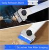 Long Handle Cleaning Spatula Including 10 Metal Replacement Blades 10 Plastic Replacement Blades Suitable for Stove Paint Layer Tile Glass Wi