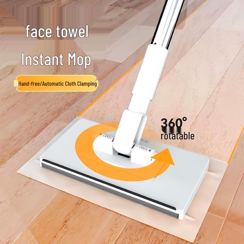Automatischer Wand- und Bodenreinigungsmopp mit Klipptuch, kein Händewaschen nötig