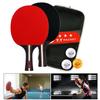Table Tennis Racket 2 Rackets & 3 Balls Ping Pong Paddles Set Professional 2 Player Ping Pong Set for Beginners Training Game