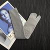 Calzini da Uomo Donna in Cotone Pettinato a Dita Separate Tinta Unita con Piccole Righe Confortevoli Morbidi a Due Dita Giapponesi Harajuku da Donna