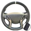 Car Accessories Hand-stitched Black Artificial Leather 2011-2016 Avante i30 2012-2016 Steering Wheel Cover For Hyundai Elantra