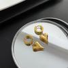 Titanium Steel Heart-Shaped Pendant Earrings - Non-Fading, Light Luxury, High-End Design, Latest Trend for Women