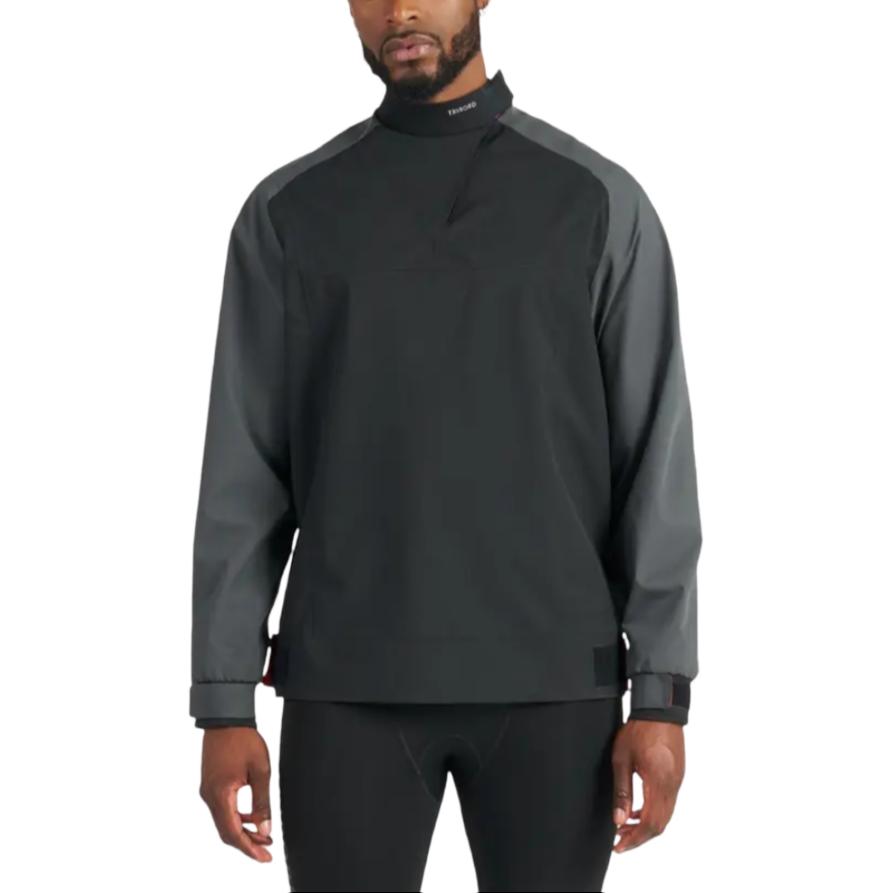 

DECATHLON TRIBORD Винтажная спортивная куртка с воротником-стойкой, цветная, водонепроницаемая, с длинным рукавом, мужская, дымчато-черная/угольно-серая 2XL
