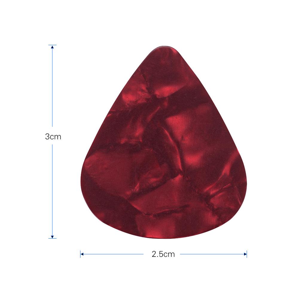 Colorful Celluloid Guitar Picks for Bass Electric Acoustic Guitars (Colors & Thickness