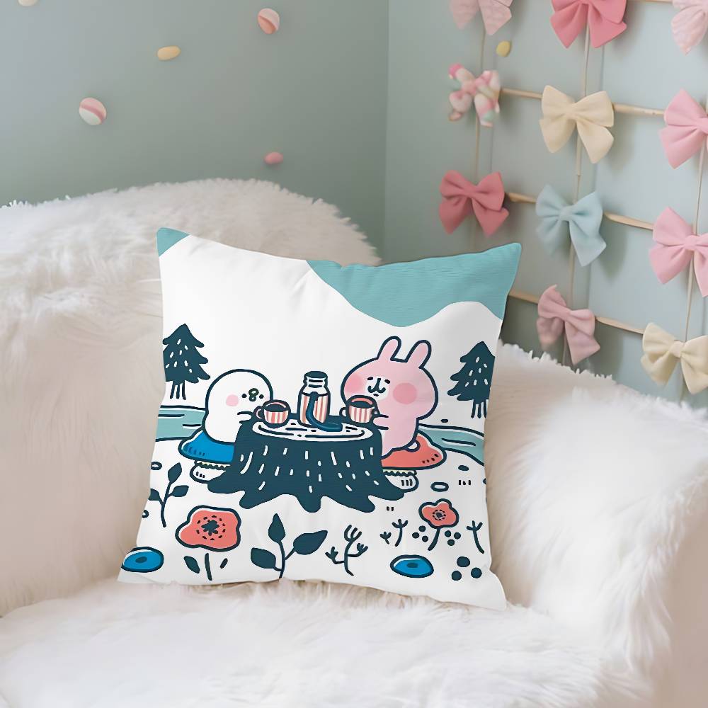 K-KANAHEI Cute Pillow Case Cushion Cover Soft Cute Throw Pillow Case For Car Sofa Pillowcase Polyester With Zipper