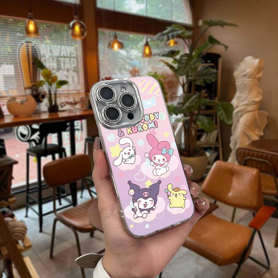 Hello Kitty Silver Cute Phone Case for Apple 16