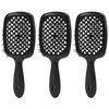 3 szt. szczotka do włosów na mokro i na sucho z otworami wentylacyjnymi, rozplątująca, okrągła, z uchwytem antypoślizgowym, do stylizacji i kształtowania włosów
